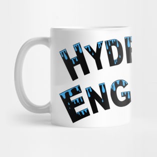 Hydraulic Engineer Water Droplets Mug